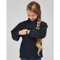 Sg Gyerek hosszú ujjú kabát SG Kids' Softshell Jacket 164 (13-14/3XL), Sötétkék (navy)
