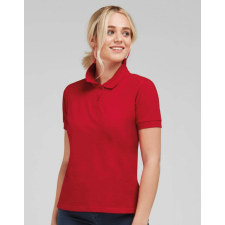 Sg Női rövid ujjú galléros póló SG Ladies&#039; Cotton Polo L, Sötétzöld női póló