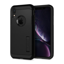 SGP SPIGEN TOUGH ARMOR műanyag telefonvédő (ütésálló, logó kivágás) FEKETE tok és táska