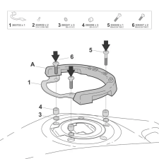 SHAD Tank Click System rögzítőeszköz SHAD Vázak, idomok, kiegészítők Doboz konzolok, kiegészítők egyéb motorkerékpár alkatrész