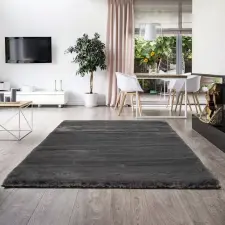  Shaggy szőnyeg Luxury Rabbit (Anthracite) 60x190cm Antracit lakástextília