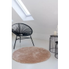  Shaggy szőnyeg Super plüss (L. Beige) Kerek 80cm Bézs