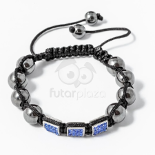 Shamballa karkötő szögletes kristállyal kék jwr-1566 karkötő