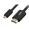 Sharkoon 1.5m, HDMI/Micro HDMI HDMI kábel 1,5 M HDMI A-típus (Standard) HDMI D-típus (Micro) Fekete