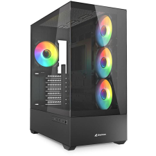 Sharkoon AK6 RGB (schwarz, Tempered Glass x 2) (4044951041695) számítógép ház