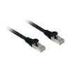 Sharkoon hálózati kábel RJ45 CAT.6a SFTP LSOH fekete 2,0m - Halogénmentes - 2,0m - fekete (4044951018369) (4044951018369)