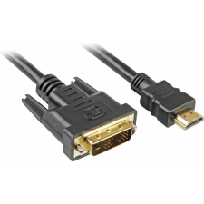 Sharkoon HDMI DVI-D Átalakító Fekete 5m 4044951009077 kábel és adapter