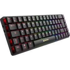 Sharkoon PureWriter W65 Wireless Mechanikus Gaming Billentyűzet (Red Switch) Német - Fekete (4044951036929) billentyűzet