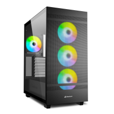 Sharkoon Rebel C50 RGB Számítógépház - Fekete számítógép ház