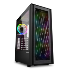 Sharkoon RGB Wave Számítógépház - Fekete számítógép ház