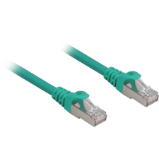 Sharkoon S/FTP Cat6a Patch kábel 0.25m - Zöld (4044951018567) kábel és adapter