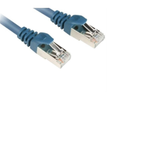 Sharkoon S/FTP CAT7a Patch kábel 7.5m Kék kábel és adapter