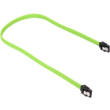 Sharkoon SATA III kábel zöld - 30 cm (4044951016624) (4044951016624) kábel és adapter
