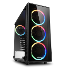 Sharkoon TG4 RGB Számítógépház - Fekete számítógép ház