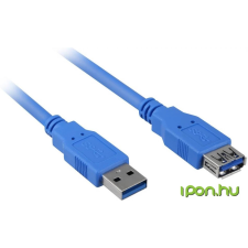 Sharkoon USB 3.0 Hosszabbító Kék 2m 4044951010882 kábel és adapter