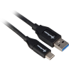 Sharkoon USB 3.1 Gen2 Type-A - Type-C Adatkábel 0.5m - Fekete