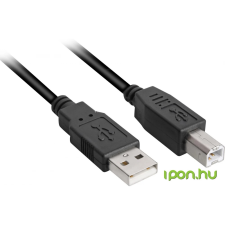 Sharkoon USB Összekötő Fekete 2m 4044951015269 kábel és adapter