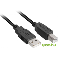 Sharkoon USB Összekötő Fekete 5m 4044951015283 kábel és adapter