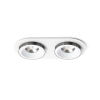  SHARM R II süllyesztett lámpa fehér fekete króm 230V LED 2x10W 24° 3000K