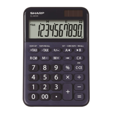 Sharp elm-335b-bl napelemes asztali számológép el-m335bbl számológép