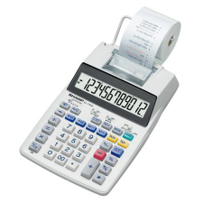 Sharp Számológép, szalagos, 12 számjegy, 2 színű nyomtató, SHARP "EL-1750V" számológép