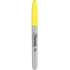 Sharpie Alkoholos marker, 0,9 mm, gömbölyű, Sharpie Fine, citrom (NSH0811050) filctoll, marker