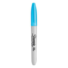 Sharpie Alkoholos marker, 1 mm, kúpos, SHARPIE Fine Point, világoskék (SR0811060) filctoll, marker