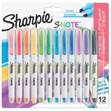 Sharpie S-Note 2:1 lettering vízbázisú marker 12 szín filctoll, marker