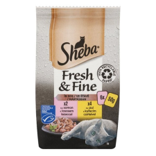 Sheba állateledel alutasakos sheba mini macskáknak vegyes csirke-lazac válogatás 6x50 g 420644 macskaeledel