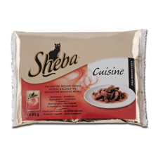  Sheba Alutasak 4 Pack Cuisine Húsos macskaeledel