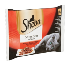 Sheba Sheba Cuisine húsos válogatás 4x85 g macskaeledel