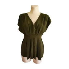  Shein sötétzöld női felső (méret: 38) blúz