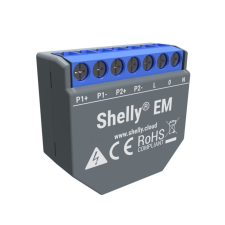 Shelly EM Wi-Fi-s okosrelé áramfogyasztás-méréssel (Shelly EM) okos kiegészítő