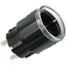 Shelly Plug S Gen3 fogyasztásméréssel, WiFi, fekete villanyszerelés