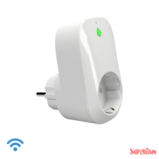 Shelly Plug WiFi-s okoskonnektor, fogyasztásmérővel 16A hosszabbító, elosztó