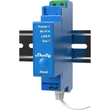 Shelly Pro 1, kapcsolómodul DIN-sínre, WiFi, LAN villanyszerelés