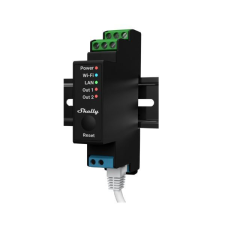 Shelly PRO 2PM DIN-sínre szerelhető, WiFi + Ethernet kompatibilis okosrelé, áramfogyasztás-méréss... villanyszerelés