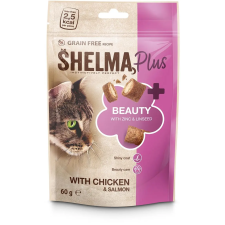 Shelma Beauty gabonamentes párnácskák, csirke, lazac 60 g jutalomfalat macskáknak