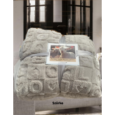  Sherpa ágytakaró pléd , fonott mintás 200 x 230 cm lakástextília