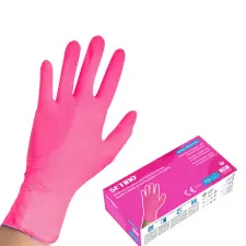 Shijiazhuang Hongray Group Co., Ltd. SETINO Nitril gumikesztyű - 3.5g L 100pcs Pink védőkesztyű