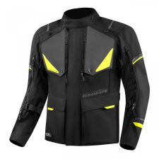 Shima Runner motoros kabát fekete-fluo sárga motoros kabát