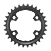 Shimano GRX RX600 30 fogas belső gravel lánctányér, 4 karos, D80, 11 sebességes, fekete SHIMANO  Bicikli alkatrészek Kerékpár alkatrészek Kerékpár lánctányérok