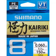  Shimano Kairiki Pe Sx8 Braid Line 150m 0,13mm 8,2kg - Yellow (59WPLA58R32) Original Japan Products horgászzsinór