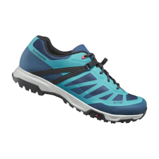 Shimano SH-ET500 Női trekking/túra kerékpáros cipő, fűzős, kék, 37-es kerékpáros cipő