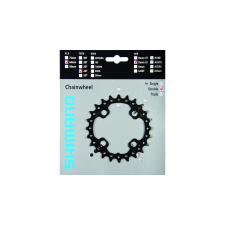 Shimano SLX FC-M675 MTB első lánckerék, 24T, 64 mm, 10s, acél, fekete kerékpár hajtómű