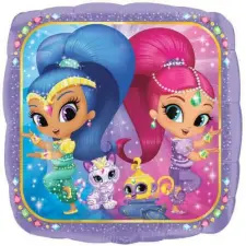 Shimmer és Shine Magic fólia lufi 43 cm party kellék