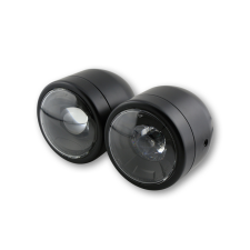 SHIN YO LED Fényszóró Twin Black Oldalsó Rögzítésű motorkerékpár fényszóró