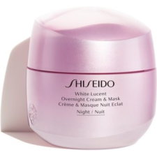 Shiseido White Lucent Overnight Cream & Mask éjszakai hidratáló maszk és krém a pigment foltok ellen 75 ml arcpakolás, arcmaszk