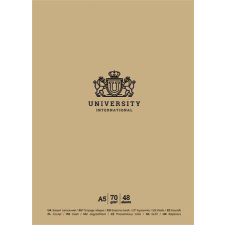 SHKOLYARYK Füzet, tűzött, A5, vonalas, 48 lap, SHKOLYARYK "University International", vegyes füzet