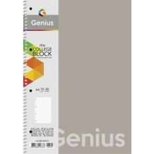 SHKOLYARYK Spirálfüzet, A4, kockás, 80 lap, PP bortító, SHKOLYARYK "Genius", vegyes füzet